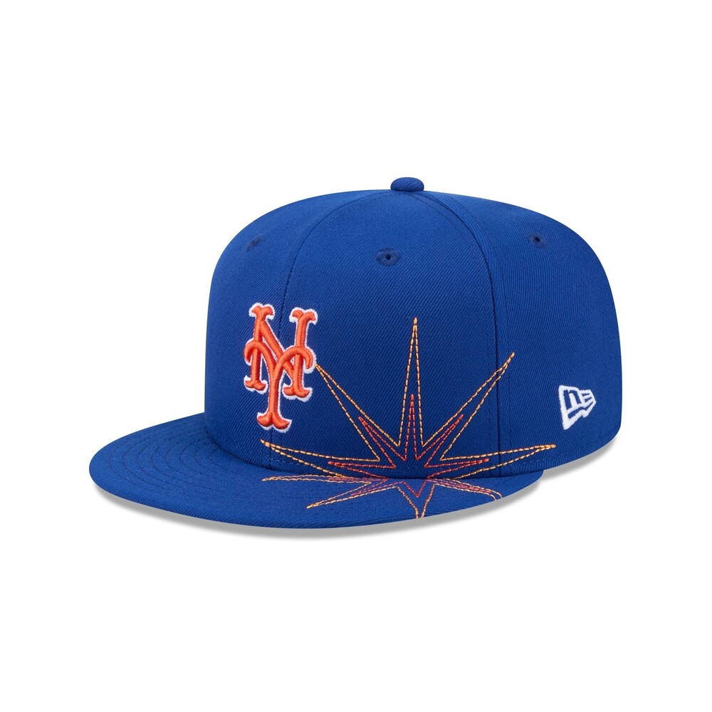 New Era New York Mets Solar Stars 59FIFTY Fitted Hat - Size 7 5/8